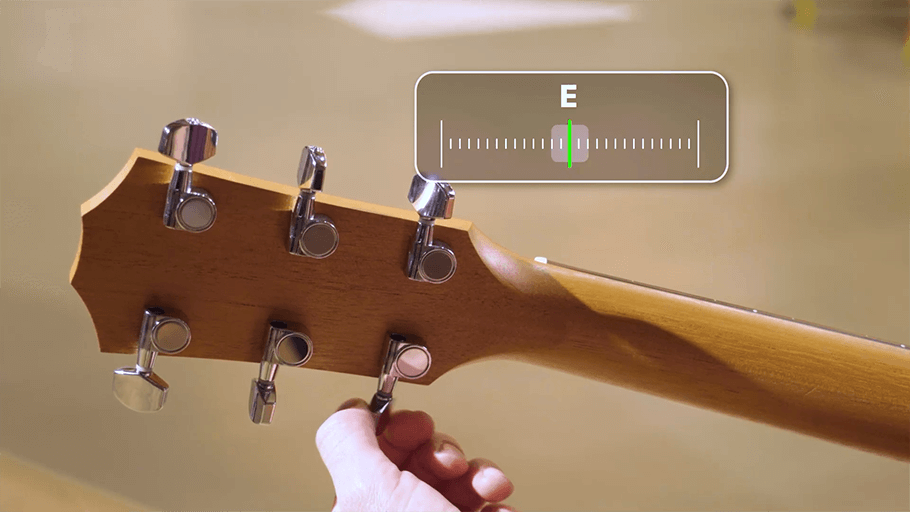 Adjust the tuning peg